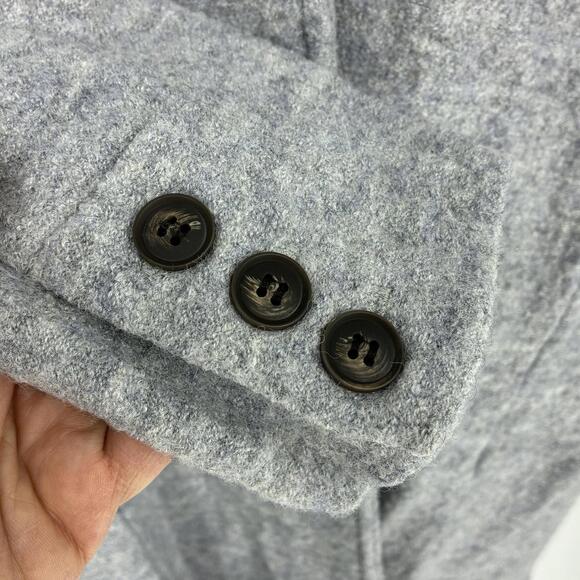 Rachel Zoe Women's Gray Wool Blend Button Front Sweater Coatigan - Picture 3 of 9